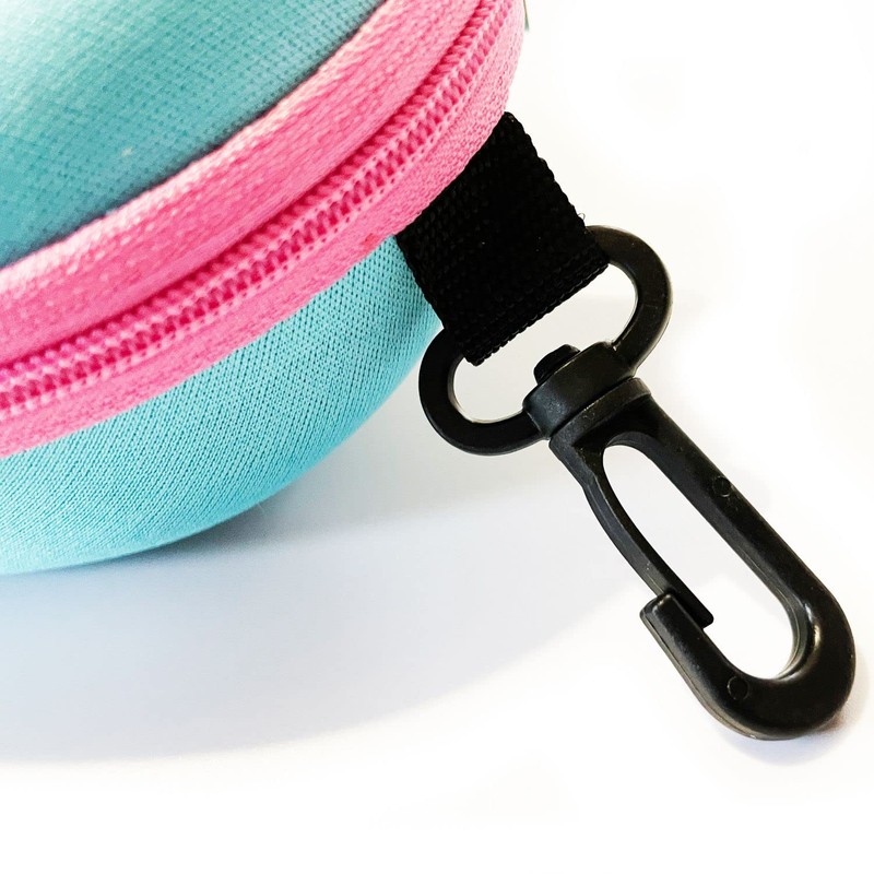 Swimz Swimming Goggle Case - Blue/Pink - Semi Rigid Swimming