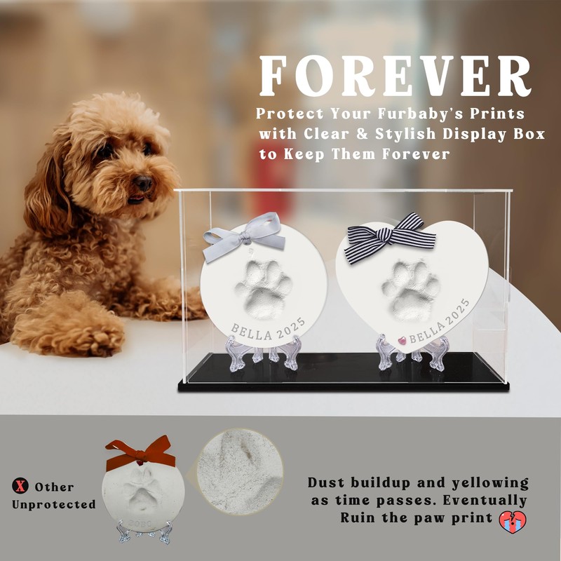 Skittypurr Paw Print Kit for Dog or Cat (Makes 2),Clay