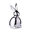 EDZARD Louis Rabbit Figurine (Height 13 cm) Nickel-Plated Aluminium Decorative