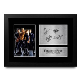 HWC Trading FR A4 Fantastic Four Gifts Printed Signed Autograph Picture for Movie Memorabilia Fans - A4 Framed