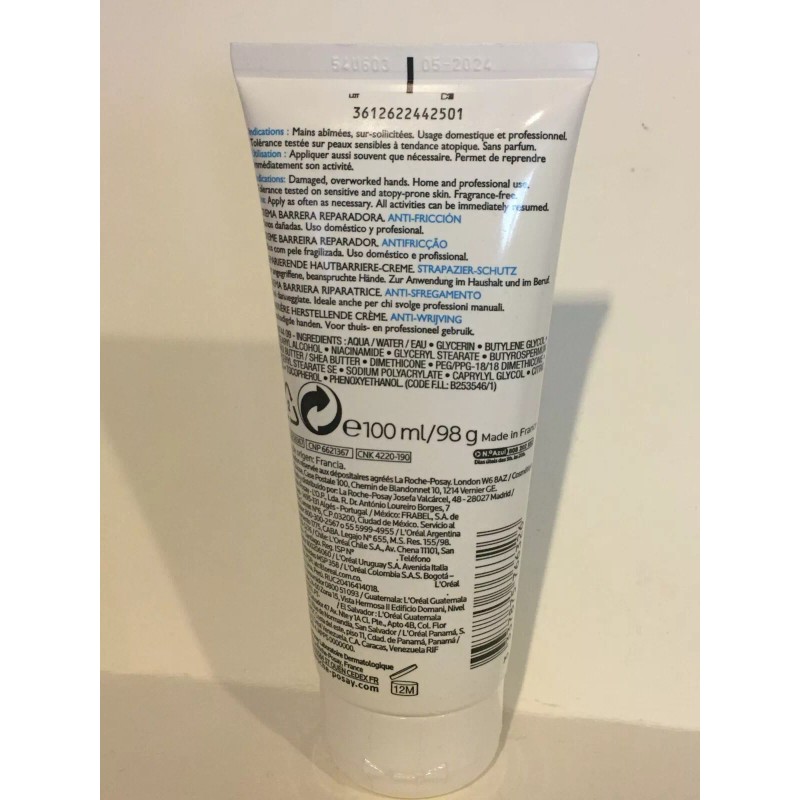 La Roche-Posay Cicaplast Mains 100ml Barrier Repairing Hand Cream EXP