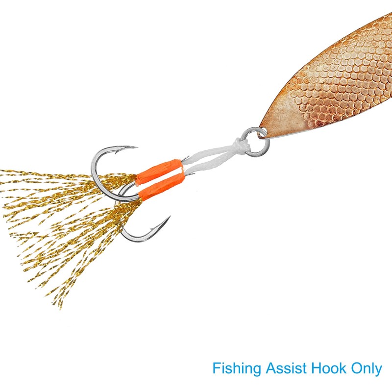 PATIKIL Double Fishing Assist Hooks Kit, 20 Pcs Glow Jigging