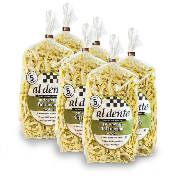 Al Dente Garlic Parsley Fettuccine, 12-Ounce Bag (Pack of 6)