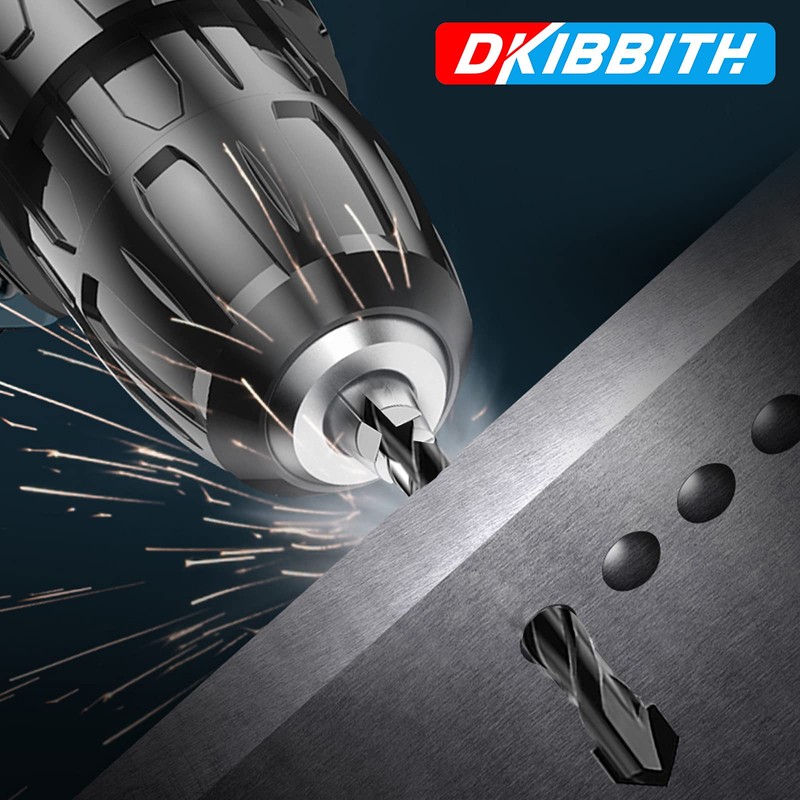 5-Piece 1/2” Masonry Drill Bits for Concrete Tiles Stone, 1/2