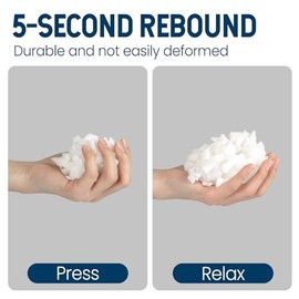 COSNIGHT Bean Bag Filler, 20lbs Shredded Memory Foam Filling, Soft Pillow Stuffing for Bean Bag, Couch Cushion, Dog Bed, Arts Crafts