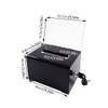 Black Acrylic Suggestion Box with Lock, Charity Collection Box, Donation