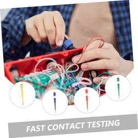 WOONEKY 4pcs Light Circuit Tester Pen and Screwdriver Portable Live Wire Tester for Safe Electrical Circuit Testing Ergonomic Design for Easy Use Random Color Selection