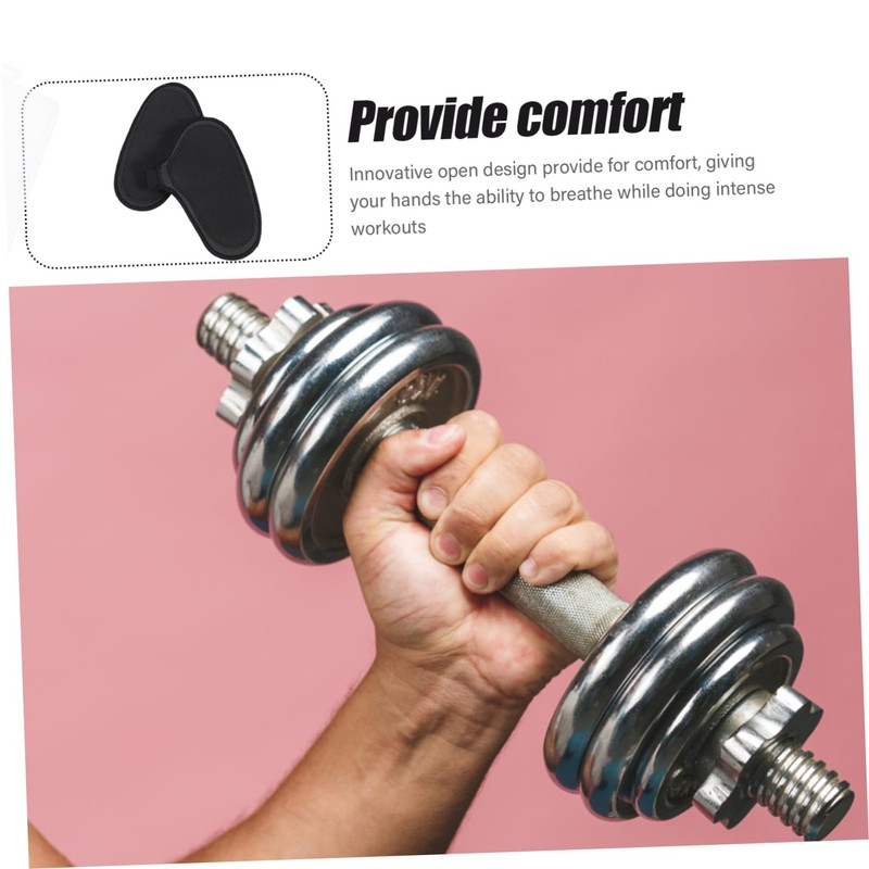 BESPORTBLE 3pairs Portable Fitness Grip Pads Comfortable Half Finger for