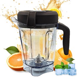Blender Pitcher 64 oz Low-Profile Container, Compatible with 5200, 750, 5000, 6300, 7500, vm0102, vm0103, vm0197, E310 - Classic/Explorian/Commercial Series Cups