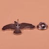 No Mourners No Funerals Enamel Pin Gothic Black Crow Badge