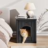 Cat Litter Box Enclosure, Resin Hidden Litter Box Furniture Side