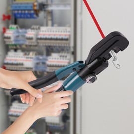 Hydraulic Hand Crimper Tool, Wire Crimping Tool with 1Pair 1/8" Dies, Hydraulic Crimping Crimper for Stainless Steel Cable Railing Hardware