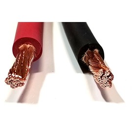 AC/DC Wire 8 Gauge 8 AWG Welding Battery Pure Copper Flexible Cable Wire - Car, Inverter, RV, Trucks (5 ft Black + 5 ft Red)