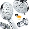 Hotel Spa Notilus Surround-Shower(TM) High-Pressure 48-setting Luxury 3-way Shower Head/Handheld