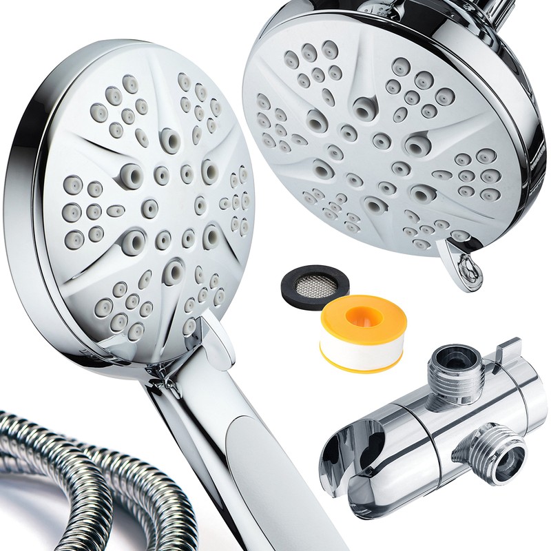 Hotel Spa Notilus Surround-Shower(TM) High-Pressure 48-setting Luxury 3-way Shower Head/Handheld