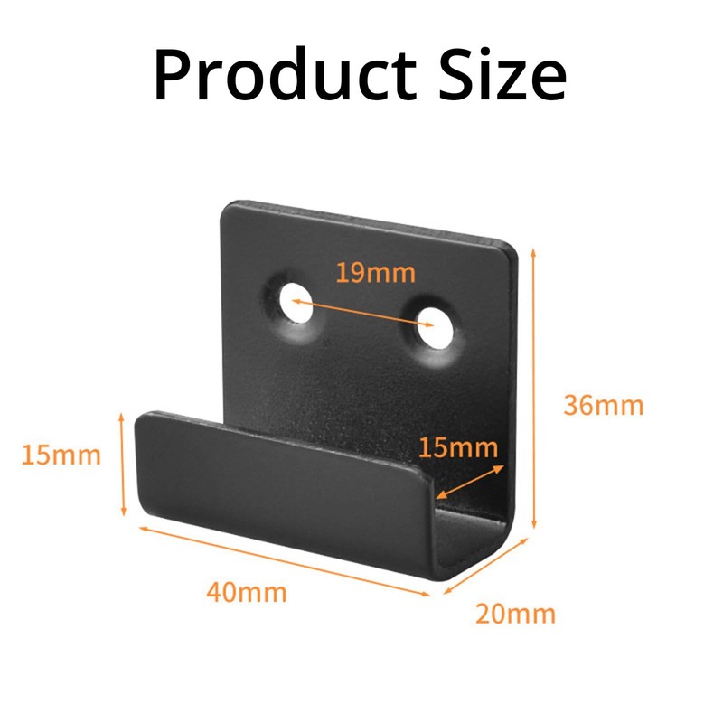 15mm Ceramic Tile Display Hooks Stainless Steel Flat J Hooks