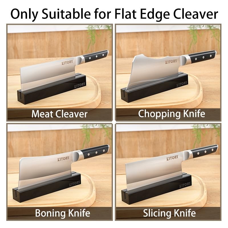 8'' Square Cleaver Knife Block, Knife Stand/Holder especialy for Square
