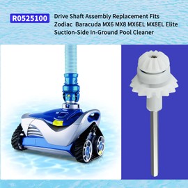 2 PCS Vsttar R0525100 Drive Shaft Assembly Replacement Fits Zodiac Baracuda MX6 MX8 MX6EL MX8EL Elite Suction-Side In-Ground Pool Cleaner