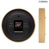 Formia HIC-003 Wall Clock, Wooden Design, Wall Hook, Continuous Second