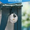 Travate Keyed Alike Disc Padlock, 6PCS Stainless Steel Discus Lock
