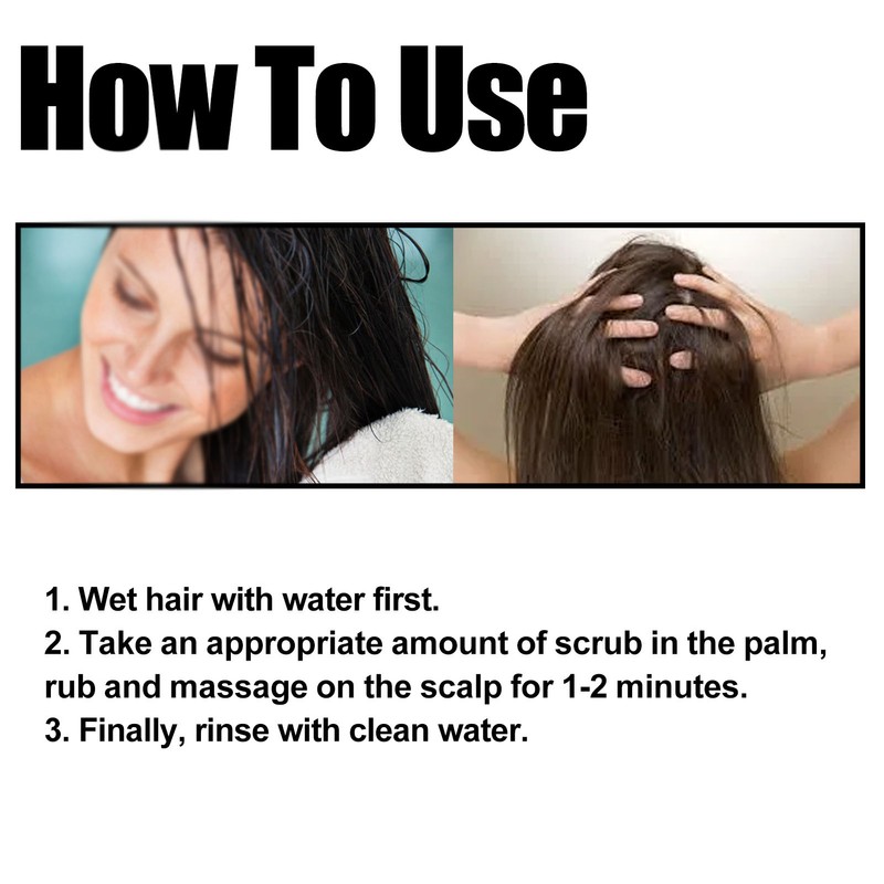 3PCS 100g Scalp Cleansing Scrub Strengthening Densifying Hair Volumizing Refreshing