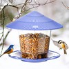 Hanizi Bird Feeder Outdoor Hanging for Wild Bird Seed, Purple