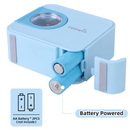 tenwin Portable Electric Pencil Sharpener, Pencil Sharpeners Battery Operated, Tungsten Steel Blade to Fast Sharpen, Kids Pocket Sharpener, Fit to 6-8mm No.2/Colored Pencils, School/Office/Home (Blue)