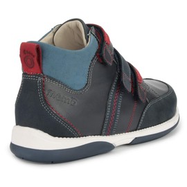 Memo Polo Ankle Support Children's Corrective Orthopedic Sneaker, Blue/Red, 33 (2.5 M US Big Kid)
