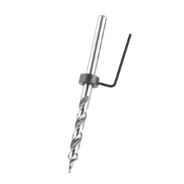 3/8" Twist Step Drill Bit Round Shank With Adjustable Depth Stop Collar For Manual Pocket Hole