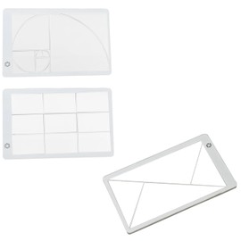 LilaLemon 3pcs Fisssure Artist View Finder for Artists，Compact Lightweight Multi-Functional View Finder Camcorder Viewfinders for Outdoor Urban Sketch Artists