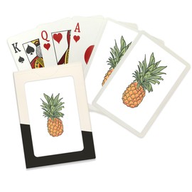 Lantern Press Pineapple, Icon (52 Playing Cards, Poker Size Card Deck with Jokers)