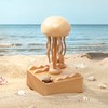 Goodswsw Rechargeable Wooden Jellyfish Music Box, Perfect Home Decorations, Holiday