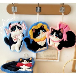 Towel Hand Towel Kitchen Home Deco Cafe Accessories Shop Home Cafe Interior Accessories Towel Kitchen Dishcloth Dishcloth cat A 10ea