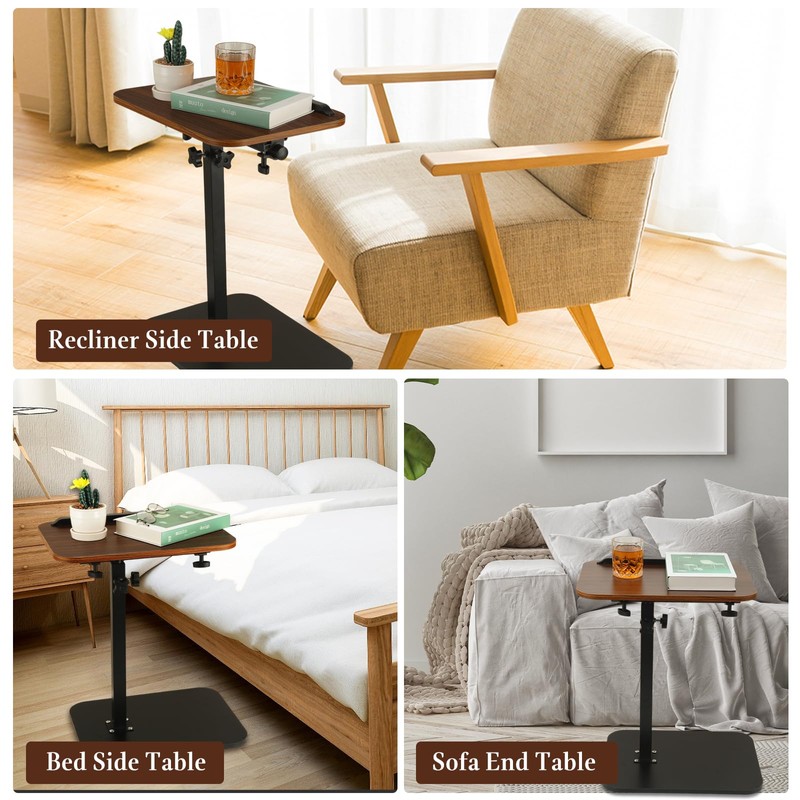GBACHOOSE Sofa Armrest Tray Table for Couch, TV Tray Table
