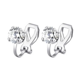 Philip Jones Crystal Clip On Earrings Created with Zircondia® Crystals
