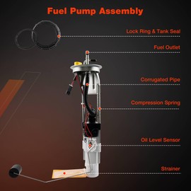 2204306 47-1009 Electric Fuel Pump Assembly Compatible with Polaris Ranger 500 4X4 EFI Crew Midsize 2009-2013, Ranger 700 4X4 EFI XP Crew 2008-2009, Ranger 800/800 Crew 2010, Replace # 2520817