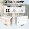 Ydocabinit Wall Mount Mailbox, Large Capacity Mailbox for House Outside,