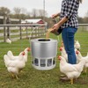 KOL Hanging Chicken Feeder – 20lbs Metal Chicken Feeder, Adjustable