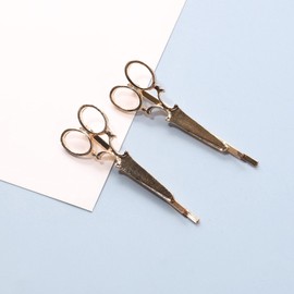 Yheakne Pinzas para el pelo con pinza dorada para el pelo, accesorios decorativos para mujeres y adolescentes