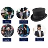 AB Hats Hand Made 100% Wool Satin Lined Top Hat