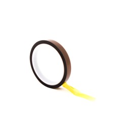 Bertech Kapton Polyimide Low Static Adhesive Tape, 3" Core, 1 mil Thick, 36 yd Length, 1/2" Width