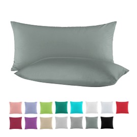 2 x of Reinforced Cotton Pillowcases, Cushion Covers, 40 x 80 cm, Customisable