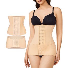 KUMAYES 2 En 1 Faja Post Parto Y Post Cesarea - Fajas para Mujer Moldeadora Faja Post Operatoria - Medio