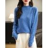 Chanyarn Women's Cashmere Long Sleeve Sweater Mockneck 2025 Fall Winter