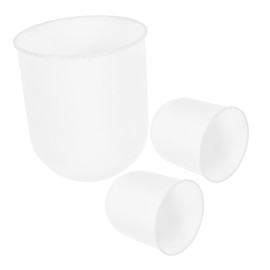 Healeved Toilet Brush Holder Wall Toilet Brush Replacement Toilet Brush Holder Toilet Brush Holder Toilet Brush Cup Scrubber Holder Plastic Household White Bathroom Accessories