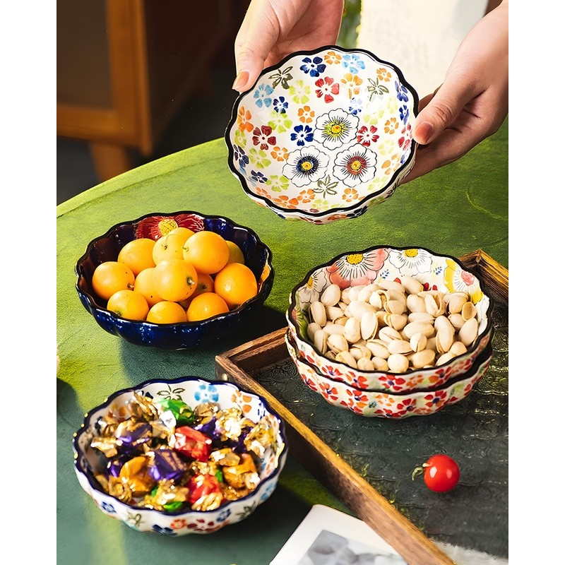 Moqidadii Hand-Painted Ceramic Mug Bowl Set – 16oz Artistic Soup