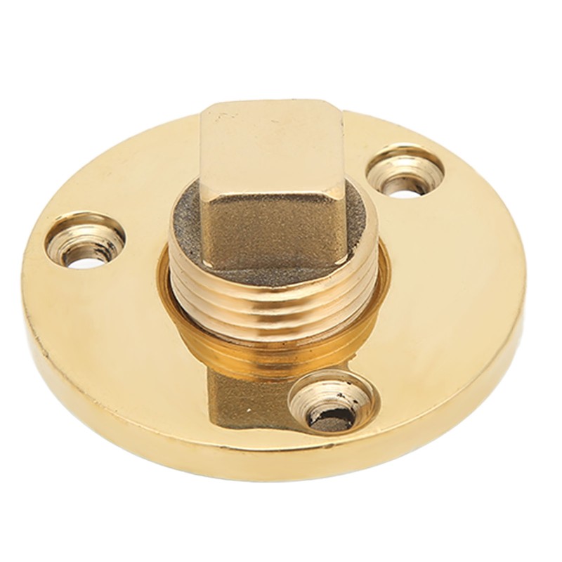 Marine Drain Plug Kit 25mm/1in Mounting Hole Bronze Mirror Polished