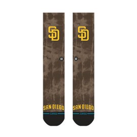 Stance 01003 PADRES DYE BROWN Socks, BROWN (01003), L
