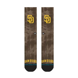 Stance 01003 PADRES DYE BROWN Socks, BROWN (01003), L