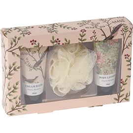 3-Piece Gift Set Bath Set Beauty Set Cherry Blossom in Gift Box for a Relaxed Wellness Experience